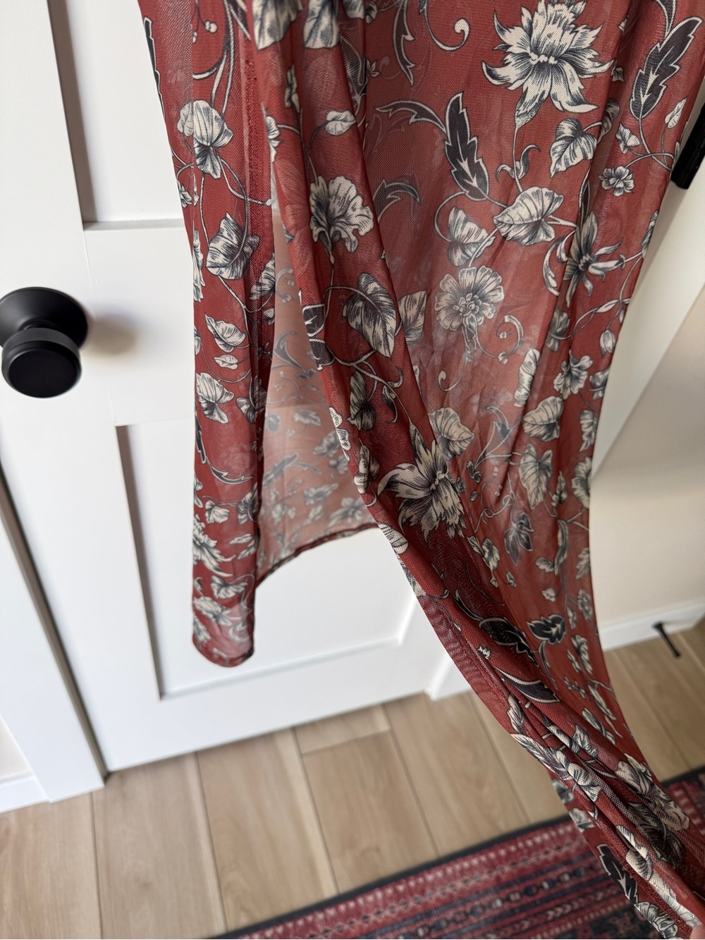 NWT Anthropologie Maeve Plus Midi Skirt Floral Mesh 2X - Picture 8 of 9